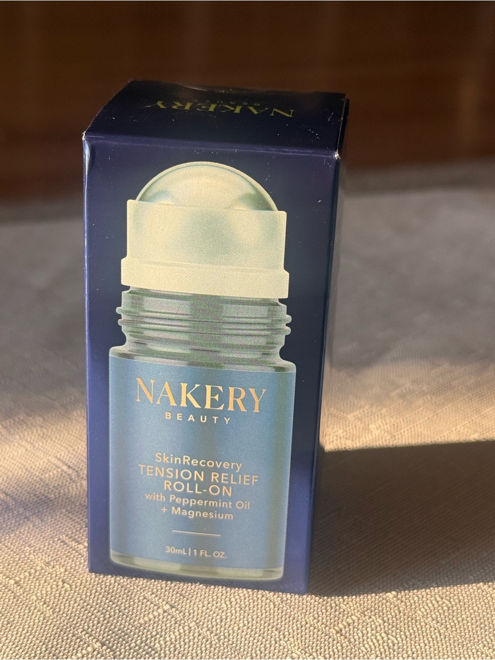 Nakery Beauty SkinRecovery Tension Relief Roll-On Magnesium Peppermint NIB